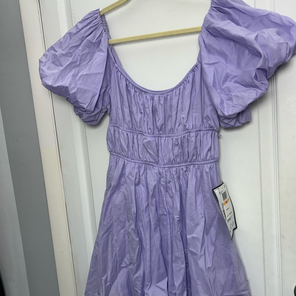 Macy's Lilac Puff Sleeve Dress 💜